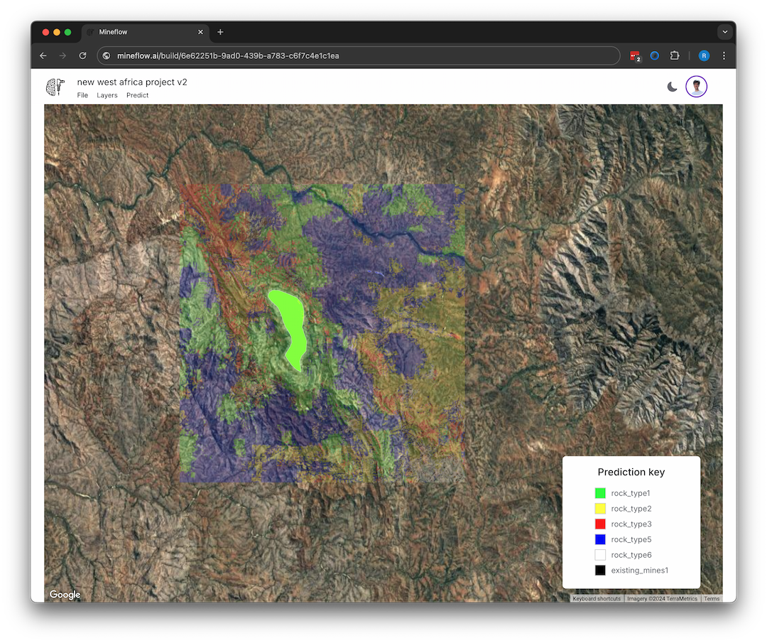 Picture of the 2d prospectivity map